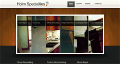 Desktop Screenshot of holmspecialties.com