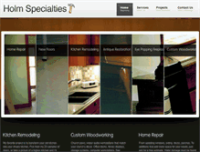 Tablet Screenshot of holmspecialties.com